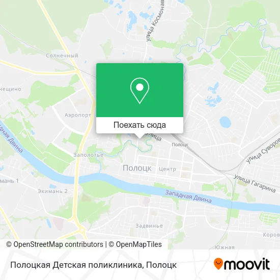 Карта Полоцкая Детская поликлиника