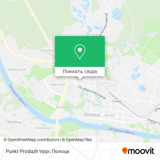 Карта Punkt Prodazh Vppr