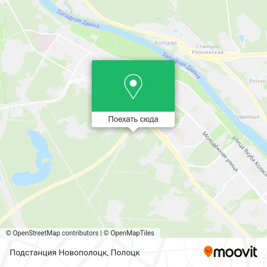 Карта Подстанция Новополоцк