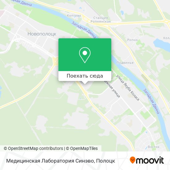 Карта Медицинская Лаборатория Синэво