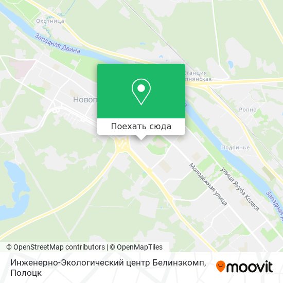Карта Инженерно-Экологический центр Белинэкомп