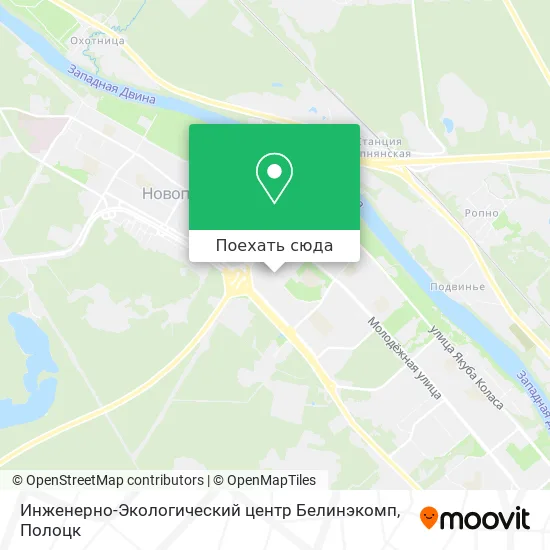 Карта Инженерно-Экологический центр Белинэкомп