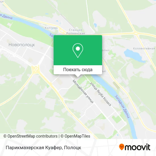 Карта Парикмахерская Куафер