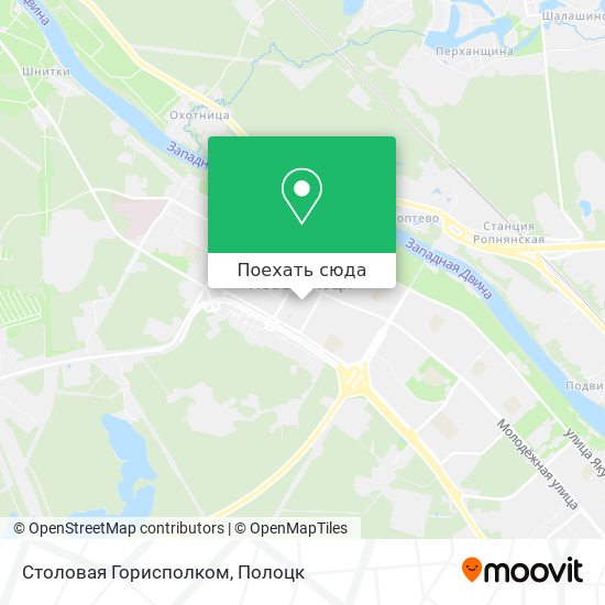 Карта Столовая Горисполком