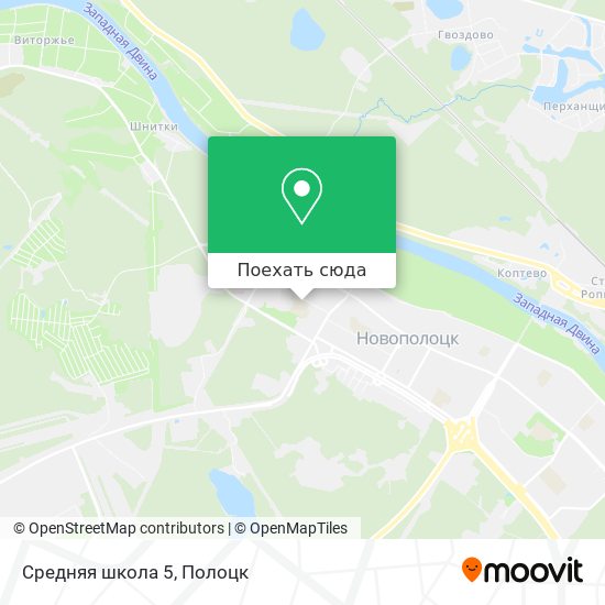 Карта Средняя школа 5