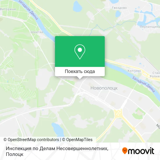 Карта Инспекция по Делам Несовершеннолетних