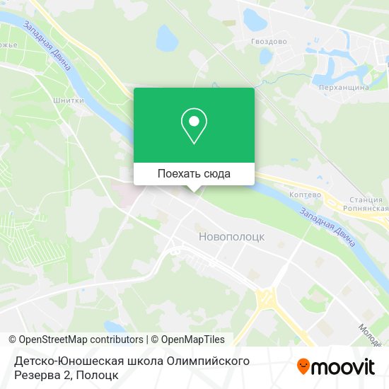 Карта Детско-Юношеская школа Олимпийского Резерва 2