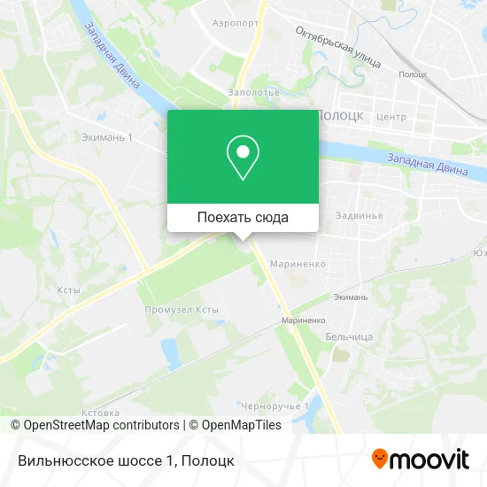 Карта Вильнюсское шоссе 1