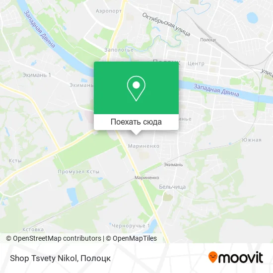 Карта Shop Tsvety Nikol
