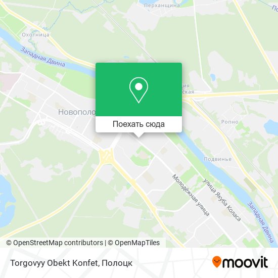 Карта Torgovyy Obekt Konfet