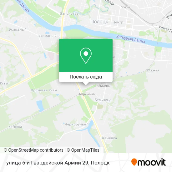 Карта улица 6-й Гвардейской Армии 29