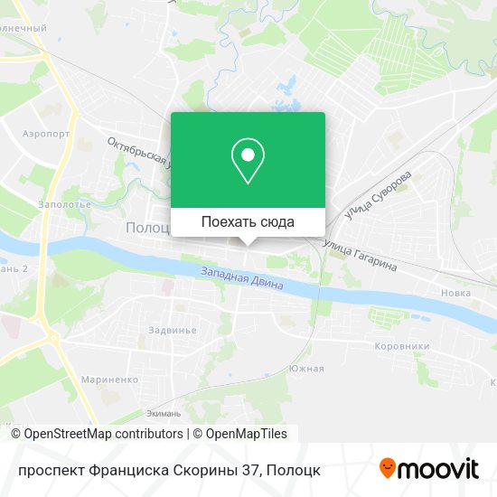 Карта проспект Франциска Скорины 37