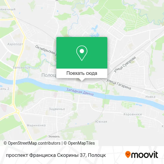 Карта проспект Франциска Скорины 37