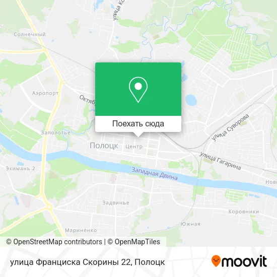Карта улица Франциска Скорины 22