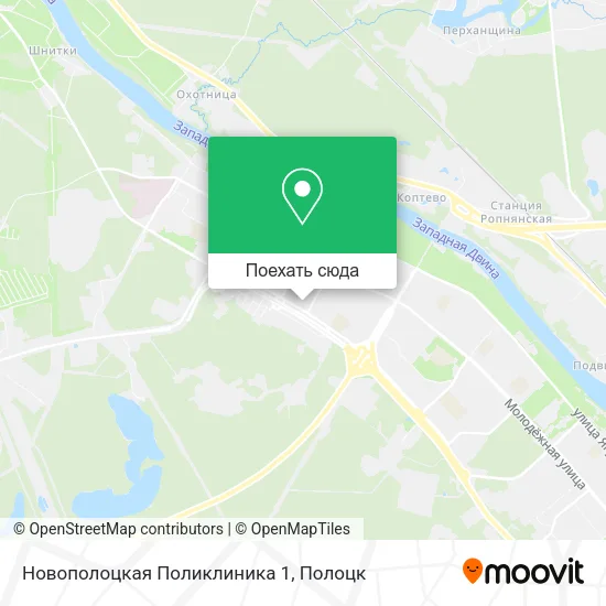 Карта Новополоцкая Поликлиника 1