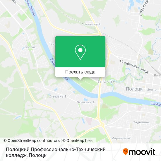 Карта Полоцкий Профессионально-Технический колледж