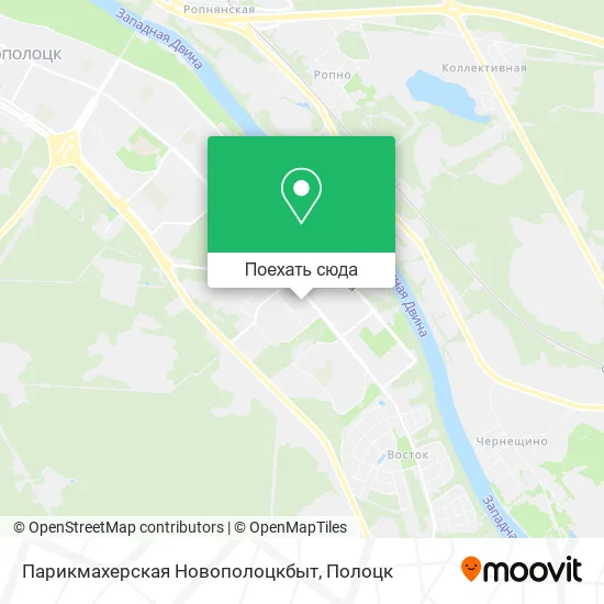 Карта Парикмахерская Новополоцкбыт
