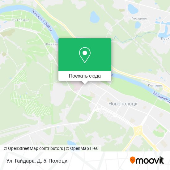 Карта Ул. Гайдара, Д. 5