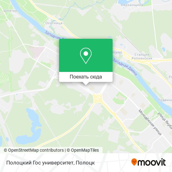 Карта Полоцкий Гос университет
