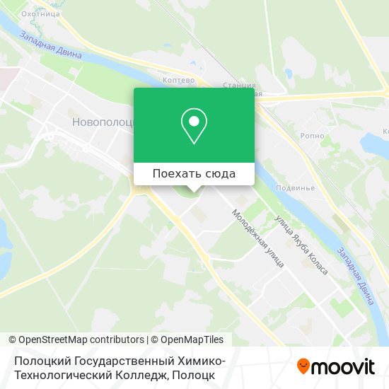 Карта Полоцкий Государственный Химико-Технологический Колледж