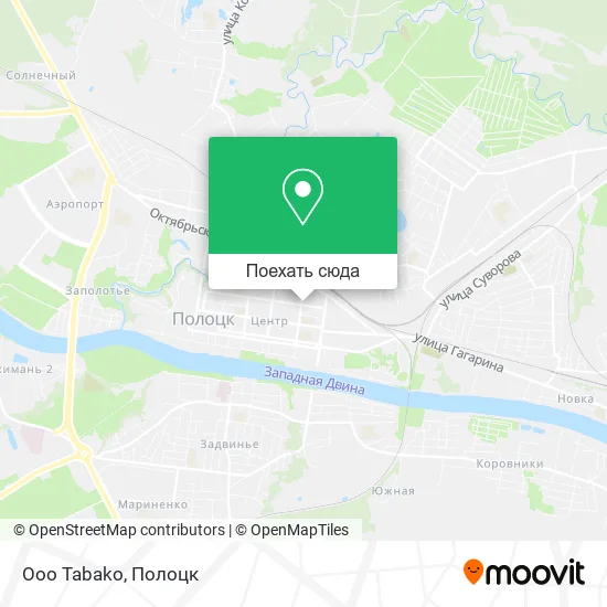 Карта Ooo Tabako