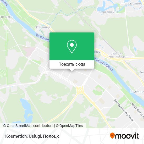 Карта Kosmetich. Uslugi