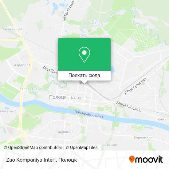 Карта Zao Kompaniya Interf