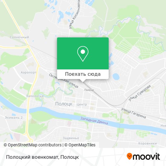 Карта Полоцкий военкомат