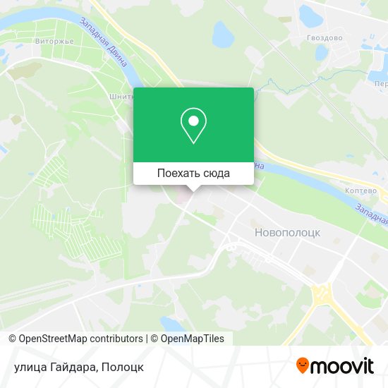 Карта улица Гайдара