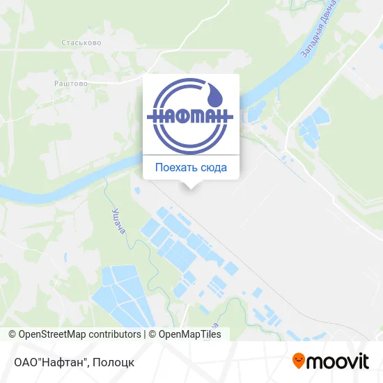 Карта ОАО"Нафтан"