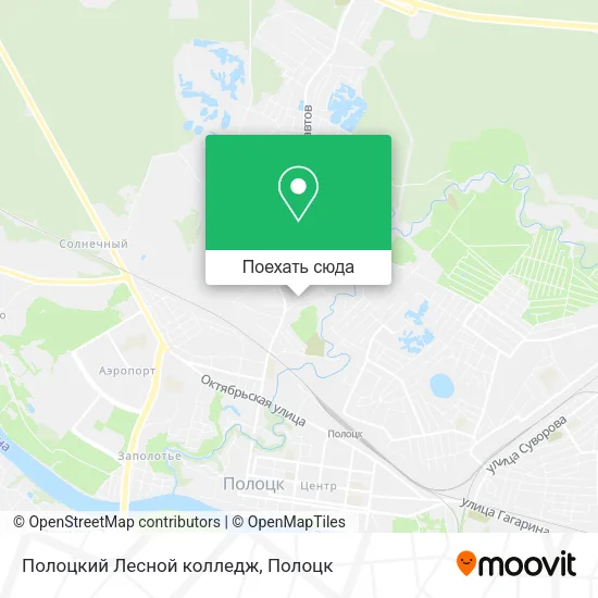 Карта Полоцкий Лесной колледж