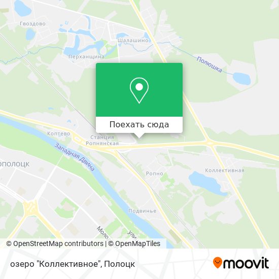 Карта озеро "Коллективное"