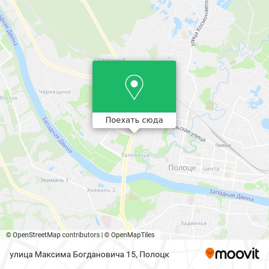 Карта улица Максима Богдановича 15