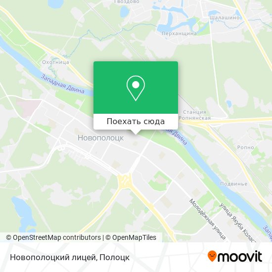 Карта Новополоцкий лицей