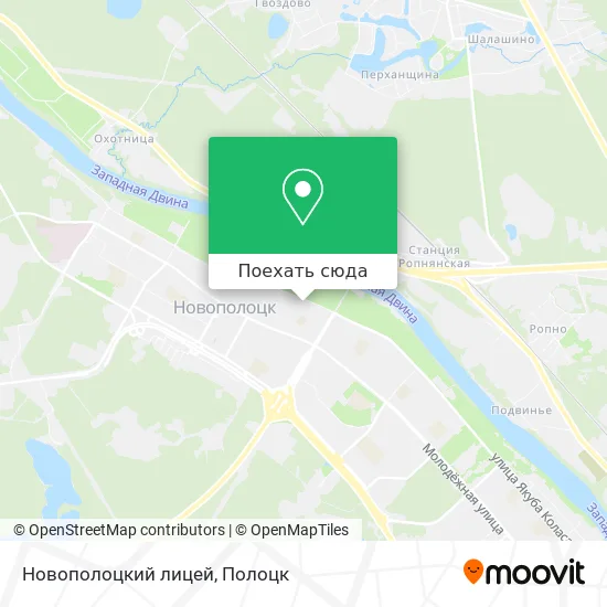 Карта Новополоцкий лицей