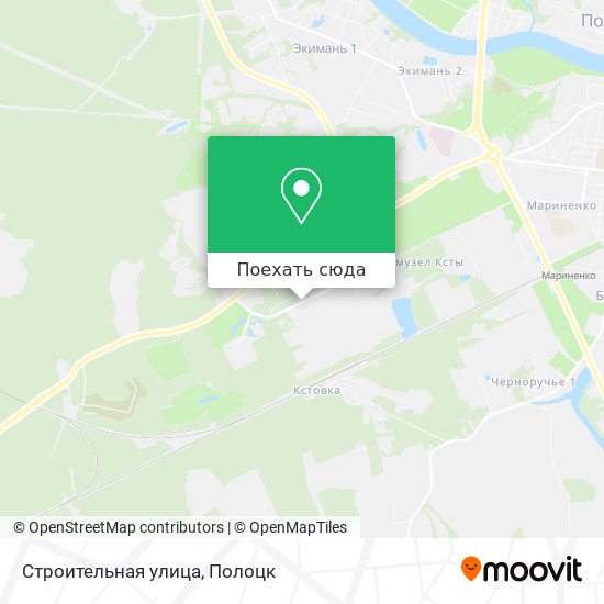 Карта Строительная улица