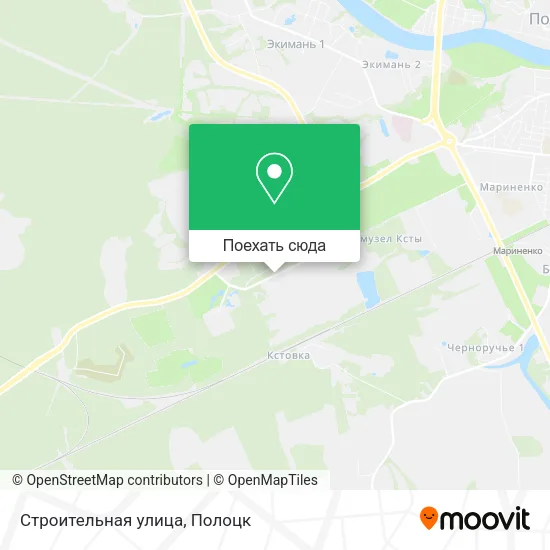 Карта Строительная улица