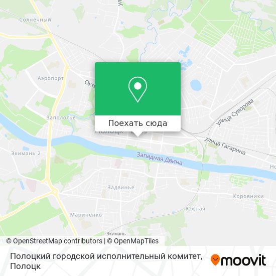 Карта Полоцкий городской исполнительный комитет