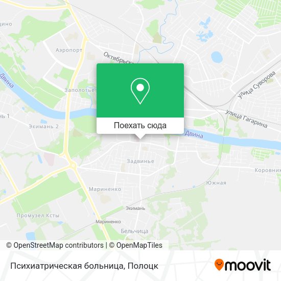 Карта Психиатрическая больница