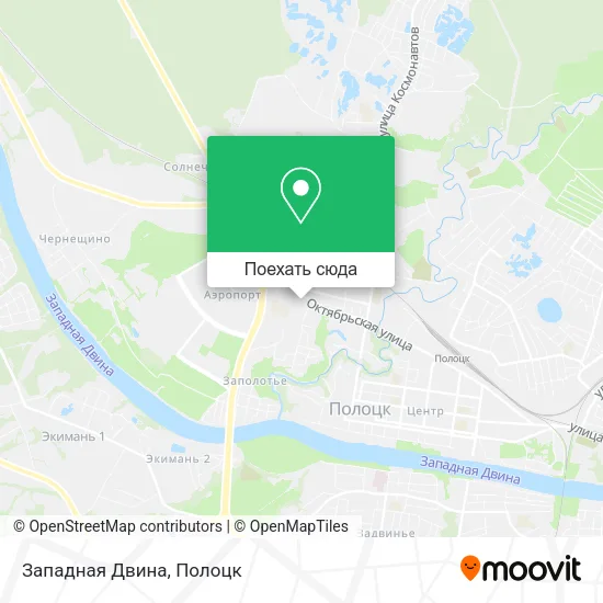 Карта Западная Двина