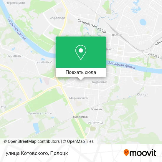 Карта улица Котовского