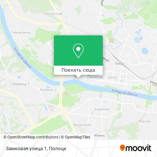 Карта Замковая улица 1
