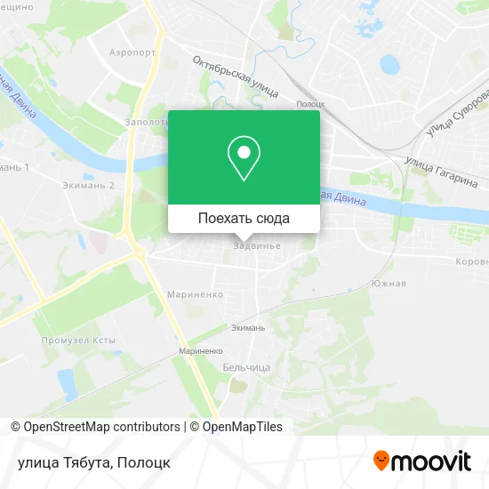 Карта улица Тябута