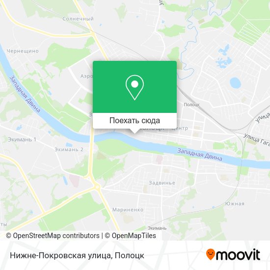 Карта Нижне-Покровская улица