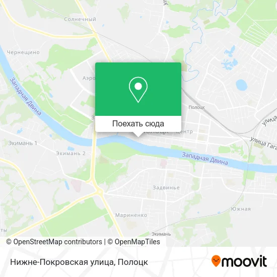 Карта Нижне-Покровская улица
