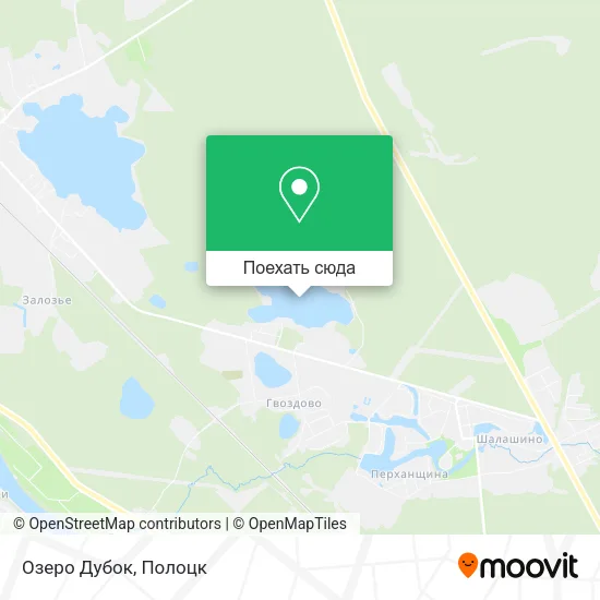 Карта Озеро Дубок