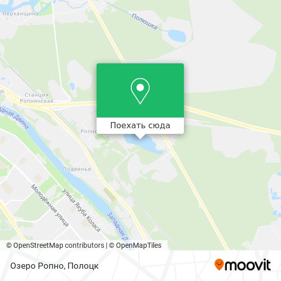 Карта Озеро Ропно