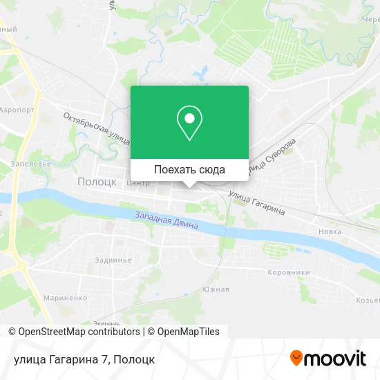 Карта улица Гагарина 7
