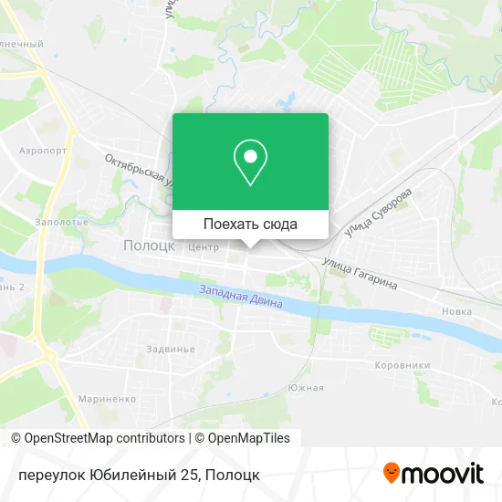Карта переулок Юбилейный 25