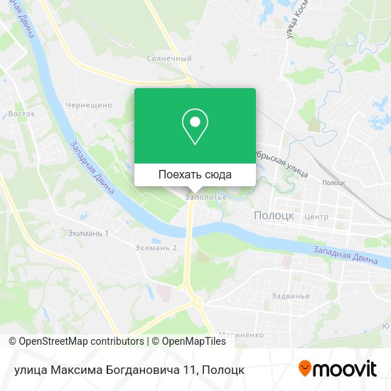 Карта улица Максима Богдановича 11